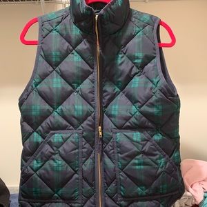 JCrew Plaid Vest